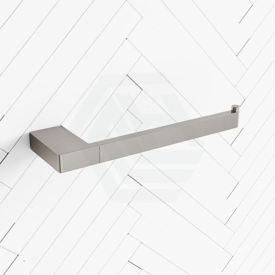 N#1(Nickel) Ceram Brushed Nickel Towel Bar Brass & Zinc Alloy Hand Holders