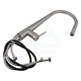 Euro Brushed Nickel Solid Brass Round Mixer Tap With 360° Swivel And Pull Out For Kitchen Kitchen