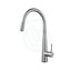 N#1(Nickel) Euro Brushed Nickel Solid Brass Round Mixer Tap With 360° Swivel And Pull Out For Kitchen