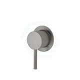 N#1(Nickel) Fienza Axle Brushed Nickel Wall Mixer Small Round Plate Mixers
