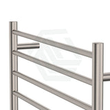 N#1(Nickel) Fienza Isabella Brushed Nickel Heated Towel Rail 7/8/9 Bars Rails