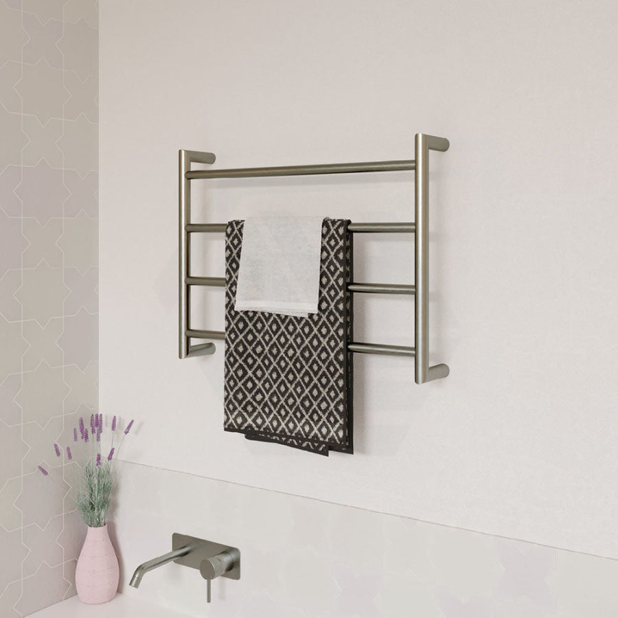 N#1(Nickel) Fienza Kaya Heated Towel Rail 4/6/9 Bars Rails