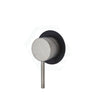 N#1(Nickel) Fienza Kaya Wall Mixer Brushed Nickel Small Round Plate Multi-Colour Matt Black Mixers
