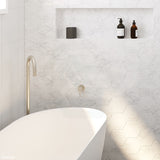 N#1(Nickel) Fienza Kaya Wall Mixer Brushed Nickel Small Round Plate Multi-Colour Mixers