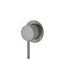 N#1(Nickel) Fienza Kaya Wall Mixer Brushed Nickel Small Round Plate Multi-Colour Mixers