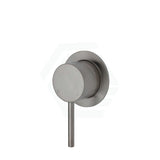 N#1(Nickel) Fienza Kaya Wall Mixer Brushed Nickel Small Round Plate Multi-Colour Mixers