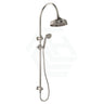 N#1(Nickel) Fienza Lillian Brushed Nickel Twin Shower Top Water Inlet Showers