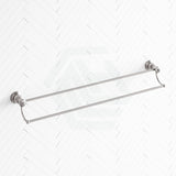 N#1(Nickel) Fienza Lillian Double Towel Rail Brushed Nickel Rails