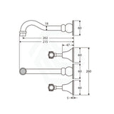 N#1(Nickel) Fienza Lillian Lever Basin/Bath Wall Set Brushed Nickel Bath/Basin Tap Sets