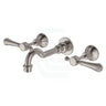 N#1(Nickel) Fienza Lillian Lever Basin/Bath Wall Set Brushed Nickel Bath/Basin Tap Sets