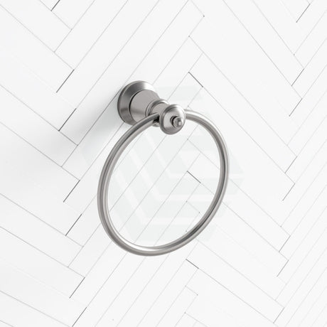 N#1(Nickel) Fienza Lillian Towel Ring Brushed Nickel Hand Holders
