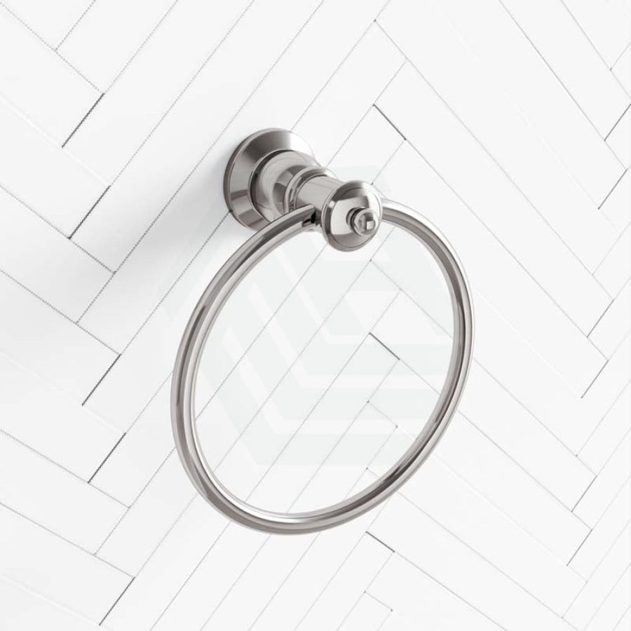 N#1(Nickel) Fienza Lillian Towel Ring Brushed Nickel Hand Holders