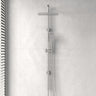 N#1(Nickel) Fienza Tono Brushed Nickel Twin Shower Top Water Inlet Showers