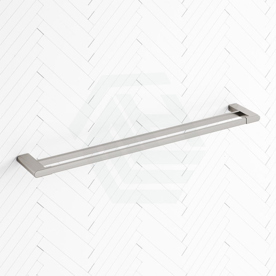 Copy Of N#1(Nickel) Flores 600/800Mm Double Towel Rail Brushed Nickel Rails