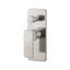 N#1(Nickel) Ikon Ceram Brass Brushed Nickel Bath/Shower Wall Mixer With Diverter Mixers 