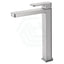 N#1(Nickel) Ikon Flores Solid Brass Brushed Nickel Handle Tall Basin Mixer Tap For Vanity And Sink