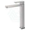 N#1(Nickel) Ikon Flores Solid Brass Brushed Nickel Handle Tall Basin Mixer Tap For Vanity And Sink