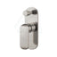 N#1(Nickel) Ikon Kara Solid Brass Brushed Nickel Bath/Shower Wall Mixer With Diverter Mixers 