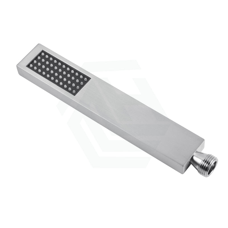 Brushed Nickel Brass Square Handheld Shower Spray Head Bathroom Products