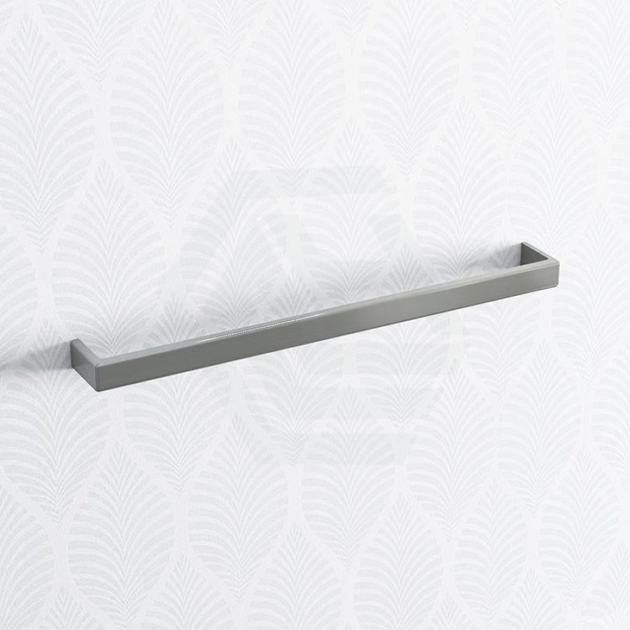 Norico Cavallo 600/800mm Square Brushed Nickel Single Towel Rail Stainless Steel 304 Bathroom