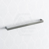 Norico Cavallo 600/800mm Square Brushed Nickel Single Towel Rail Stainless Steel 304 Bathroom