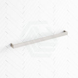 N#1(Nickel) Norico Cavallo 600/800mm Square Brushed Nickel Single Towel Rail Stainless Steel 304