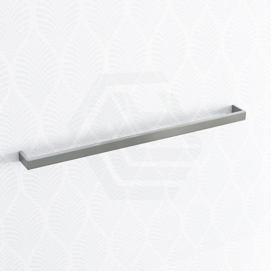 Norico Cavallo 600/800mm Square Brushed Nickel Single Towel Rail Stainless Steel 304 Bathroom