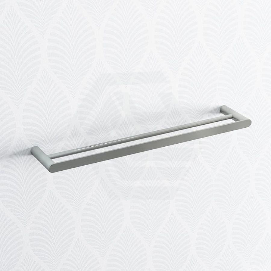 Norico Esperia 600/800mm Brushed Nickel Double Towel Rail Stainless Steel 304 Wall Mounted Bathroom