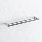 Norico Esperia 600/800mm Brushed Nickel Double Towel Rail Stainless Steel 304 Wall Mounted Bathroom