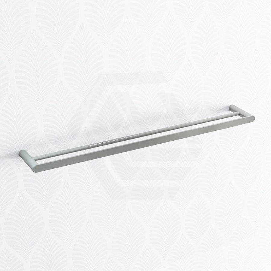 Norico Esperia 600/800mm Brushed Nickel Double Towel Rail Stainless Steel 304 Wall Mounted Bathroom