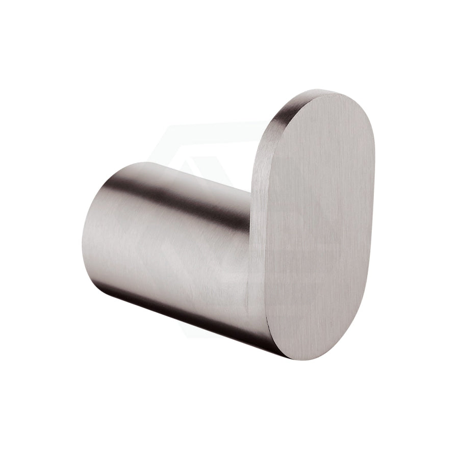 N#1(Nickel) Norico Esperia Brushed Nickel Robe Hook Wall Mounted Stainless Steel Hooks