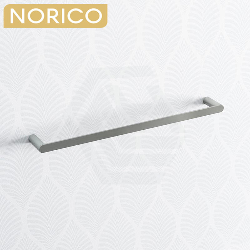 Norico Esperia Brushed Nickel Single Towel Rail 600/800Mm Stainless Steel 304 Wall Mounted 600Mm