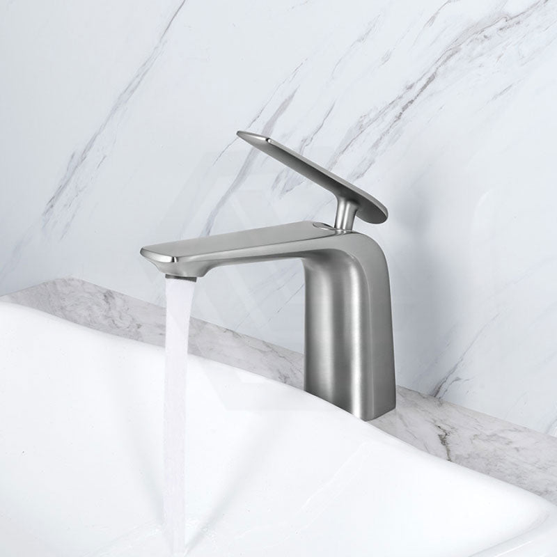 Norico Esperia Brushed Nickel Solid Brass Mixer Tap For Basins Bathroom Products