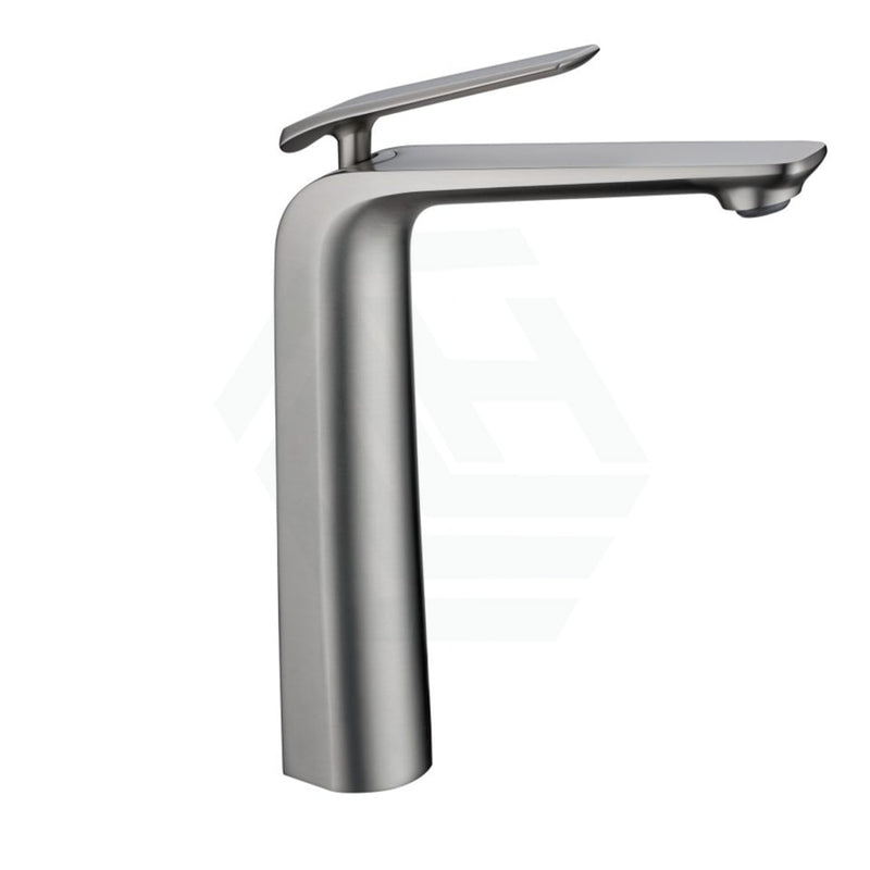 Norico Esperia Brushed Nickel Solid Brass Tall Basin Mixer Bathroom Products