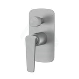 N#1(Nickel) Norico Esperia Brushed Nickel Solid Brass Wall Mounted Mixer With Diverter For Shower