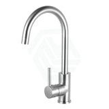 Brass Round Kitchen Sink Mixer Tap Brushed Nickel