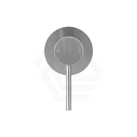 M#1(Gunmetal-Grey) Norico Round Brushed Nickel Shower/bath Wall Mixer Solid Brass Bathroom Products