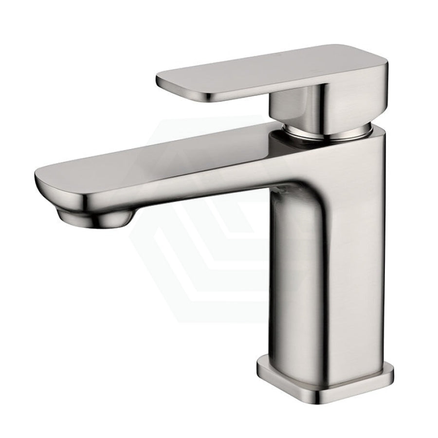 N#1(Nickel) Nova New Brass Brushed Nickel Basin Mixer Short Mixers