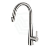 N#1(Nickel) Otus Lux Brushed Nickel Dr Brass Round Mixer Tap With 360° Swivel And Pull Out 