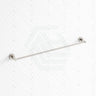 N#1(Nickel) Round Brushed Nickel Single Towel Rack Rail 800Mm Stainless Steel 304 Cut To Size Rails