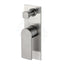 N#1(Nickel) Ruki Solid Brass Brushed Nickel Bath/Shower Wall Mixer With Diverter Mixers 