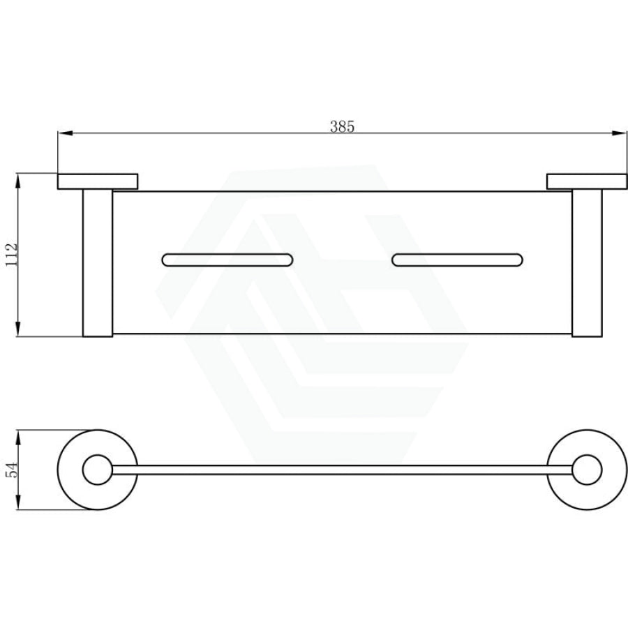 Single Metal Shelf With Round Bracket Wall Mounted Brushed Nickel Back To Bathroom Shelves