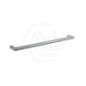 630/830Mm Thermogroup Round Single Bar Heated Towel Rail Brushed Nickel Rails