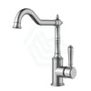 N#6(Nickel) Ikon Clasico Brushed Nickel Solid Brass Sink Mixer With Brass/Ceramic Handle Swivel