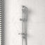 N#2(Nickel) Oliveri Rome Brushed Nickel Round Shower Rail With Handheld 3 Functions