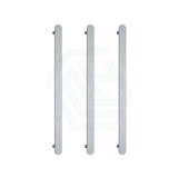 Thermogroup 900Mm Brushed Stainless Steel Flat Pill Vertical 3 Single Heated Towel Rails