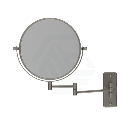 N#4(Nickel) Thermogroup 200Mm Round Makeup Mirror 1&5X Magnification Brushed Nickel Mirrors