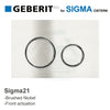 N#3(Nickel) Meir Geberit Inwall Cistern Button For Sigma 21 Dual Flush Plate Brushed Nickel Toilets