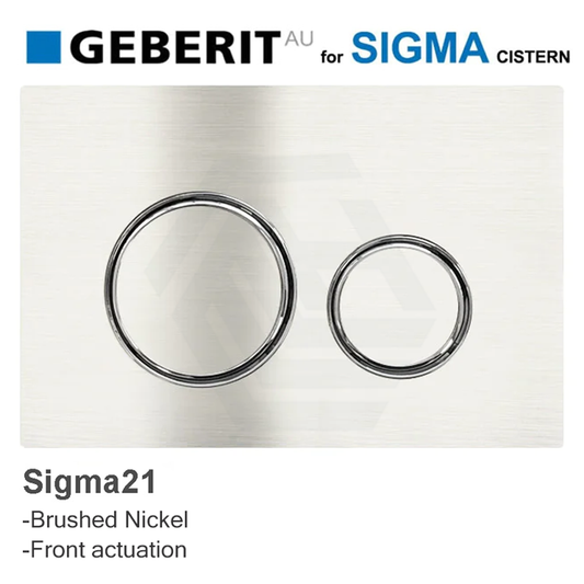 N#3(Nickel) Meir Geberit Inwall Cistern Button For Sigma 21 Dual Flush Plate Brushed Nickel Toilets