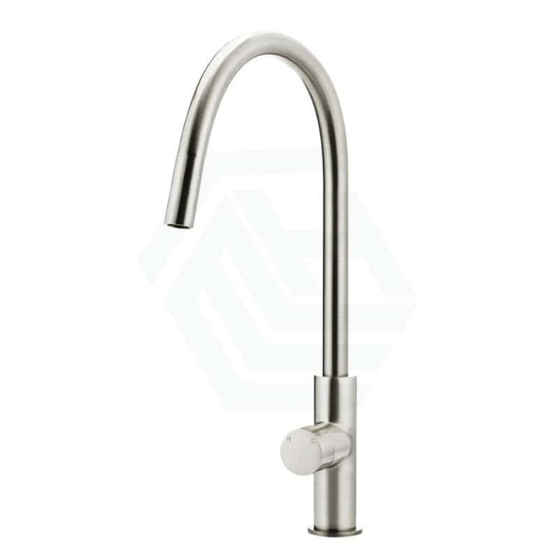 Meir Pvd Brushed Nickel Round Pinless Piccola 360¡ã Swivel Pull Out Kitchen Mixer Tap Sink Mixers